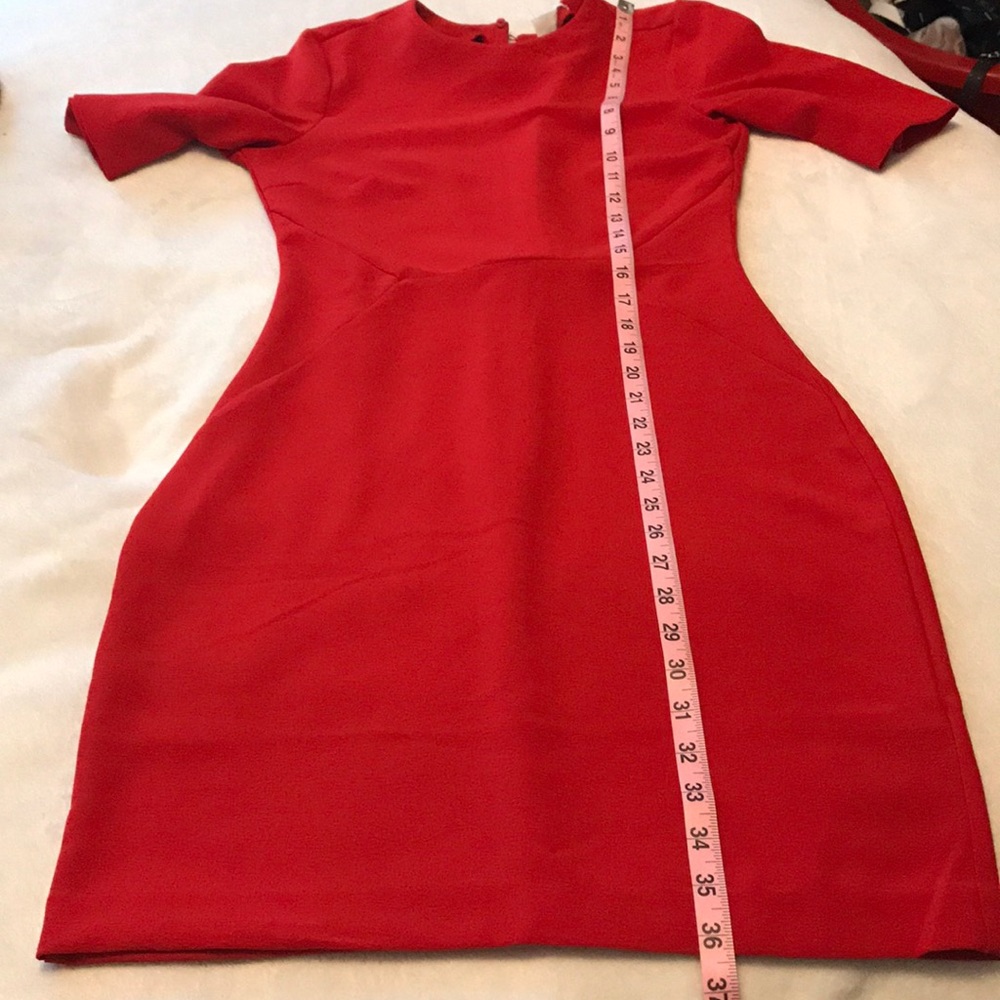 NWOT H&M Red Dress Size 6 - Picture 5 of 8